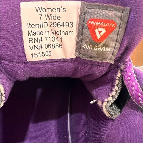 LL Bean Waterproof Insulated Suede Sneakers women 7 wide Outdoor Hiking Camping - Picture 6 of 9